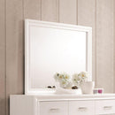  Coaster Furniture Miranda 205114 Dresser Mirror - White IMAGE 1