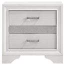  Coaster Furniture Miranda 205112 2-Drawer Nightstand - White IMAGE 2