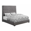 Size_King -- Coaster Furniture Camille Upholstered Panel Bed IMAGE 1