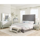  Size_King -- Coaster Furniture Camille Upholstered Panel Bed IMAGE 6