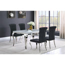  Coaster Furniture Betty 105072 Velvet Upholstered Dining Side Chair - Black (Set of 4) IMAGE 10