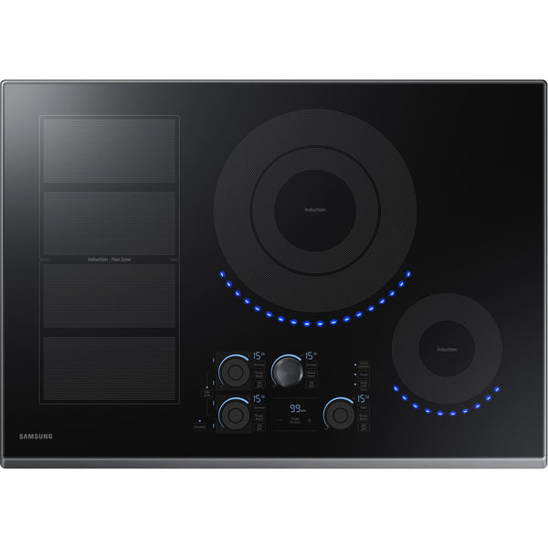  Samsung 30-inch Built-in Induction Cooktop with Virtual Flame Technology™ NZ30K7880UG/AA IMAGE 1