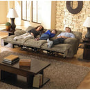  Catnapper Voyager Reclining Fabric and Leather Look Sofa 43845 1228-49/1328-49 IMAGE 2