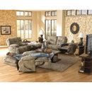  Catnapper Voyager Reclining Fabric and Leather Look Sofa 43845 1228-49/1328-49 IMAGE 4