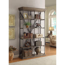  Coast2Coast Derby 61625 Rustic Industrial Bookshelf/Etagere for Livingroom/Office/Entryway, 4 Shelves - Natural Brown IMAGE 3