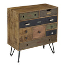  Coast2Coast Decker 68224 Mid-Century Modern Nine Drawer Storage Chest - Multicolor Finish IMAGE 1