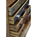  Coast2Coast Decker 68224 Mid-Century Modern Nine Drawer Storage Chest - Multicolor Finish IMAGE 2
