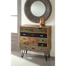  Coast2Coast Decker 68224 Mid-Century Modern Nine Drawer Storage Chest - Multicolor Finish IMAGE 3