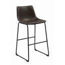  Coaster Furniture Michelle 102536 Upholstered Bar Chair - Brown (Set of 2) IMAGE 1