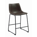 Coaster Furniture Michelle 102535 Upholstered Counter Chair - Brown (Set of 2) IMAGE 1
