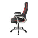  Coaster Furniture Lucas 801497 Upholstered Adjustable Home Office Desk Chair - Black IMAGE 4