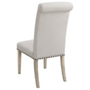  Coaster Furniture Salem 190152 Fabric Upholstered Dining Side Chair - Beige (Set of 2) IMAGE 5