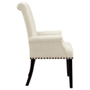  Coaster Furniture Alana 190163 Fabric Upholstered Dining Arm Chair - Beige IMAGE 7