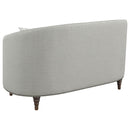  Coaster Furniture Avonlea 505642 Upholstered Sloped Arm Loveseat - Grey Fabric IMAGE 5