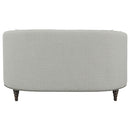  Coaster Furniture Avonlea 505642 Upholstered Sloped Arm Loveseat - Grey Fabric IMAGE 6