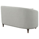  Coaster Furniture Avonlea 505642 Upholstered Sloped Arm Loveseat - Grey Fabric IMAGE 7