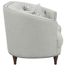  Coaster Furniture Avonlea 505642 Upholstered Sloped Arm Loveseat - Grey Fabric IMAGE 8