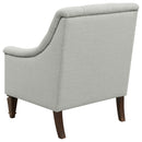  Coaster Furniture Avonlea 505643 Fabric Upholstered Sloped Arm Chair - Grey Fabric IMAGE 5