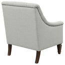  Coaster Furniture Avonlea 505643 Fabric Upholstered Sloped Arm Chair - Grey Fabric IMAGE 7
