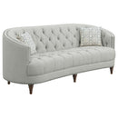  Coaster Furniture Avonlea 505641 Upholstered Sloped Arm Sofa - Grey Fabric IMAGE 1