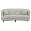  Coaster Furniture Avonlea 505641 Upholstered Sloped Arm Sofa - Grey Fabric IMAGE 2