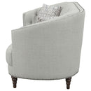  Coaster Furniture Avonlea 505641 Upholstered Sloped Arm Sofa - Grey Fabric IMAGE 4