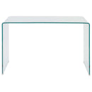  Coaster Furniture Ripley 801581 47-inch Tempered Bent Glass Writing Desk - Clear IMAGE 2