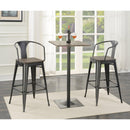  Coaster Furniture Cavalier 100730 Square 24-inch Pub Height Bistro Bar Table - Dark Elm IMAGE 3