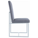  Coaster Furniture Mackinnon 107143 Upholstered Dining Side Chair - Grey (Set of 2) IMAGE 7