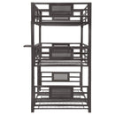  Coaster Furniture Rogen 460394T Metal Twin Triple Bunk Bed - Dark Bronze IMAGE 3