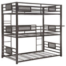  Coaster Furniture Rogen 460394T Metal Twin Triple Bunk Bed - Dark Bronze IMAGE 4