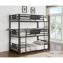  Coaster Furniture Rogen 460394T Metal Twin Triple Bunk Bed - Dark Bronze IMAGE 6