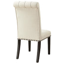  Coaster Furniture Alana 107286 Fabric Upholstered Dining Side Chair - Beige (Set of 2) IMAGE 6