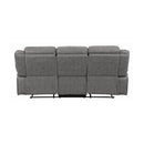  Coaster Furniture Higgins 602261 Upholstered Motion Reclining Sofa - Grey IMAGE 4