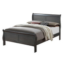  Color_Grey Size_Queen -- Furniture of America Louis Philippe Sleigh Bed IMAGE 1