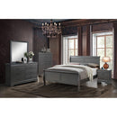  Color_Grey Size_Queen -- Furniture of America Louis Philippe Sleigh Bed IMAGE 5