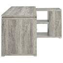  Coaster Furniture Yvette 801516 60-inch 3-Drawer L-Shape Computer Desk - Grey Driftwood IMAGE 8