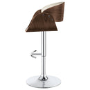  Coaster Furniture Dana 104966 Adjustable Bar Stool - Ecru and Chrome IMAGE 4