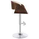  Coaster Furniture Dana 104966 Adjustable Bar Stool - Ecru and Chrome IMAGE 6