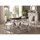  Coaster Furniture Antoine 107871 Rectangular 95-inch Glass Top Dining Table - Black IMAGE 2