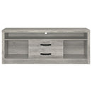  Coaster Furniture Burke 701024 2-Drawer Engineered Wood 59" TV Stand - Grey Driftwood IMAGE 3