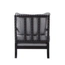  Coaster Furniture Blanchett 903824 Upholstered Bobbin Accent Chair - Grey and Black IMAGE 4