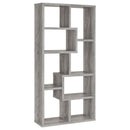  Coaster Furniture Theo 801137 71-inch 7-shelf Bookshelf - Grey Driftwood IMAGE 1