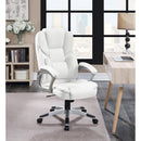  Coaster Furniture Kaffir 801140 Upholstered Adjustable Home Office Desk Chair - White IMAGE 8