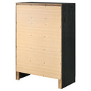  Coaster Furniture Miranda 206365 5-Drawer Bedroom Chest - Black IMAGE 7