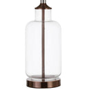  Coaster Furniture Aisha 920015 25-inch Drum Shade Glass Table Lamp - Antique Brass IMAGE 3