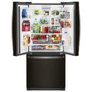  Whirlpool 30-inch, 19.68 cu.ft. Freestanding French 3-Door Refrigerator with FreshFlow™ Air Filter WRF560SFHV IMAGE 3