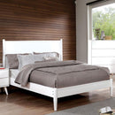  Color_White Size_King -- Furniture of America Lennart King Poster Bed CM7386WH-EK-BED IMAGE 1