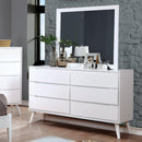  Furniture of America Lennart Dresser Mirror CM7386WH-M IMAGE 3