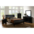  Color_Black Size_Twin -- Furniture of America Louis Philippe Twin Sleigh Bed CM7866BK-T-BED IMAGE 2